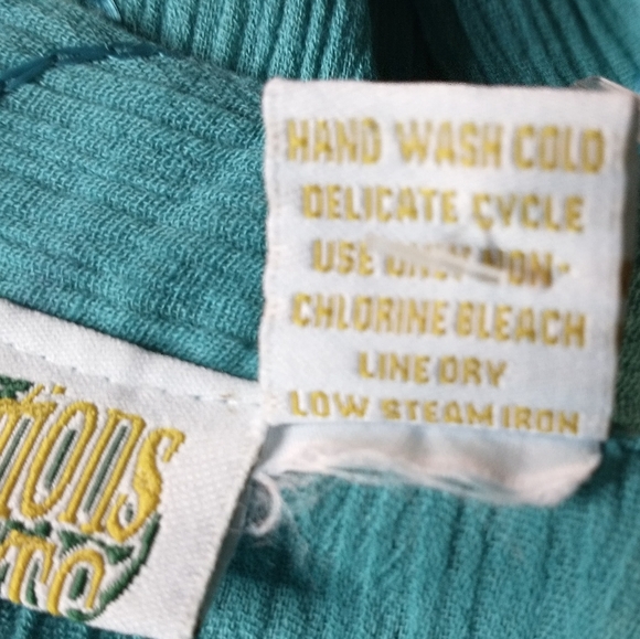 Collections Etc.Teal Embroidery Scoop Neck Size Medium Dress - Picture 9 of 9